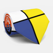 Cravate Composition A de Piet Mondrian - Art Moderne Abstr (Roulé)