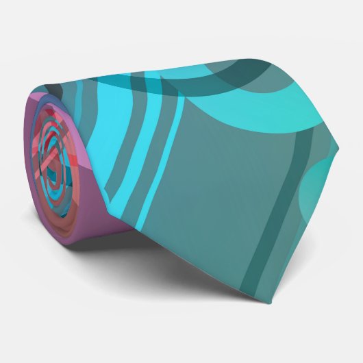 Cravate Composition Abstraite (Roulé)