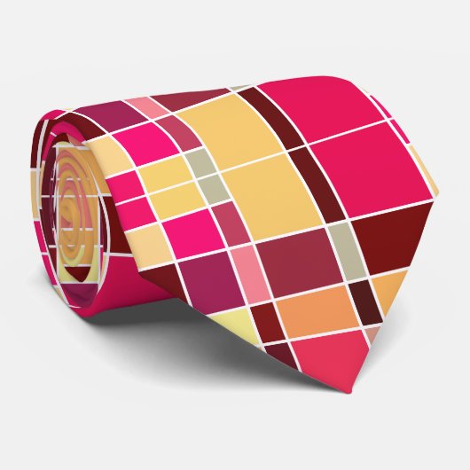 Cravate Composition Abstraite des couleurs (Roulé)