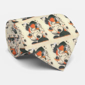 Cravate Composition aux deux cerfs de Franz Marc (Roulé)