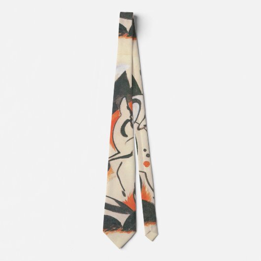 Cravate Composition avec deux cerfs par Franz Marc (Devant)