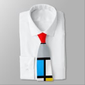 Cravate Composition des couleurs géométriques de style mon (Attaché)