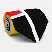 Cravate Composition géométrique minimale des couleurs de s (Roulé)