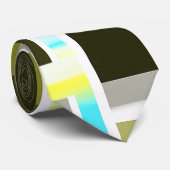 Cravate Composition jaune (Roulé)