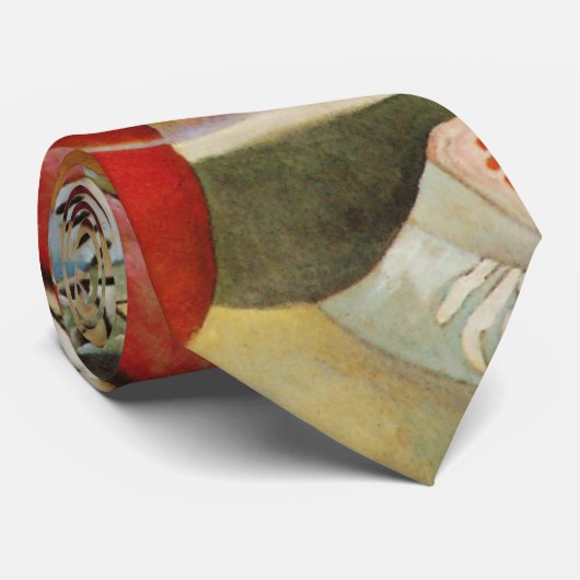 Cravate Composition Kandinsky Oeuvre Abstraite (Roulé)