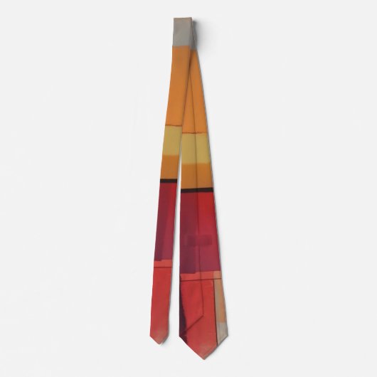 Cravate Composition moderne Oeuvre Abstraite (Dos)