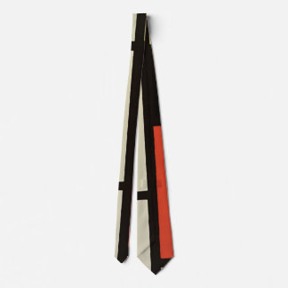 Cravate Composition mondrienne Art moderne de la peinture