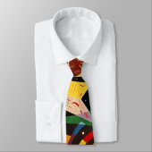 Cravate Composition X Abstraction Biomorphique - Kandinsky (Attaché)