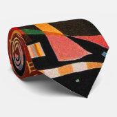 Cravate Composition X Biomorphic Abstraction - Kandinsky (Roulé)