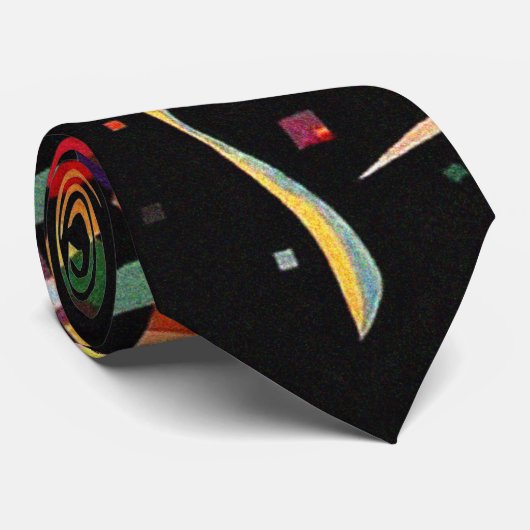 Cravate Composition X Biomorphic Abstraction - Kandinsky (Roulé)