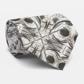 Cravate Compromis-Noir et Gris Abstrait Brochures (Roulé)