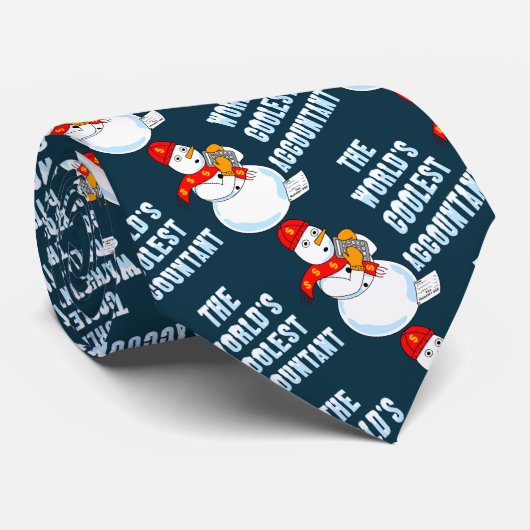 Cravate Comptable le plus cool du monde (Roulé)