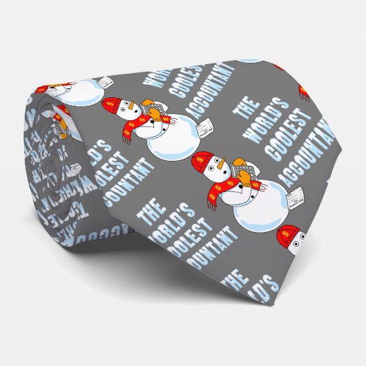 Cravate Comptable le plus cool du monde (Roulé)