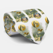 Cravate Comptine de Mère l'Oye Hey Diddle vintage (Roulé)