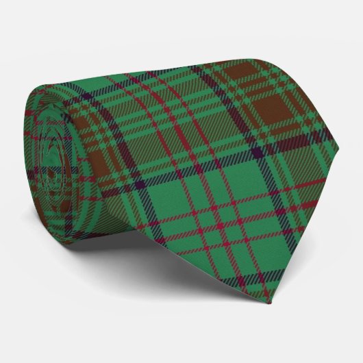 Cravate Comté d'Irlande Dublin Tartan (Roulé)
