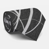 Cravate Concepteur blanc noir d'exclusivité de mariage (Roulé)