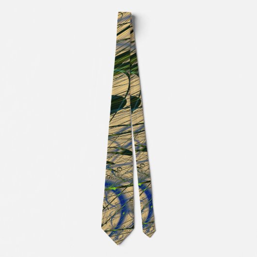 Cravate Conception Abstraite de la jungle (Devant)
