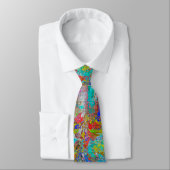 Cravate Conception abstraite multicolore dynamique (Attaché)