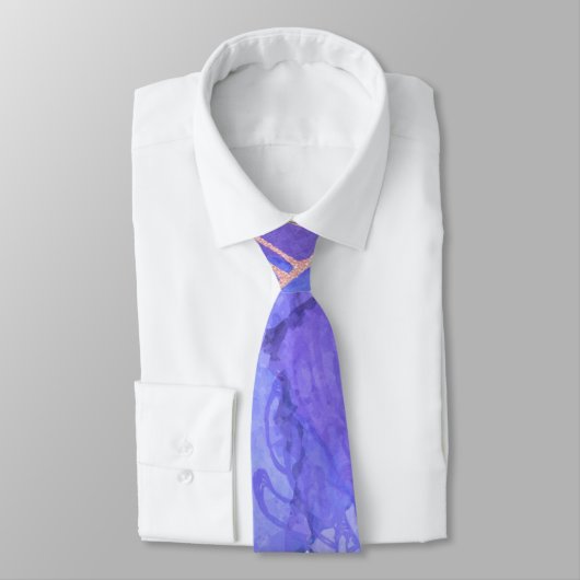 Cravate Conception abstraite violette (Attaché)