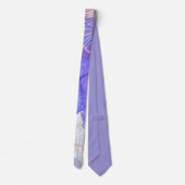 Cravate Conception abstraite violette (Dos)
