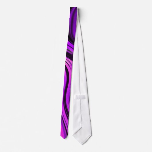 Cravate Conception abstraite violette (Dos)