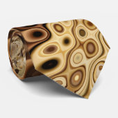 Cravate Conception brune abstraite 2 (Roulé)