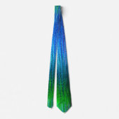 Cravate Conception colorée bleue et verte (Dos)