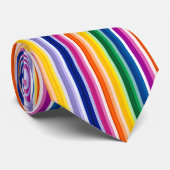 Cravate Conception de bandes verticales colorées (Roulé)