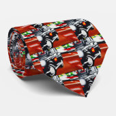 Cravate conception de cabine de noir de taxi de Londres (Roulé)