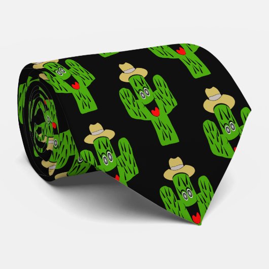 Cravate Conception de Cactus (Roulé)