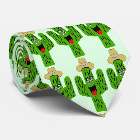 Cravate Conception de Cactus (Roulé)
