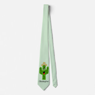 Cravate Conception de cactus personnalisée