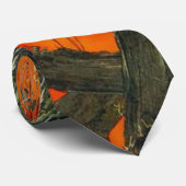 Cravate Conception de camouflage orange (Roulé)