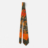 Cravate Conception de camouflage orange (Dos)