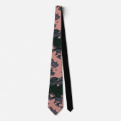 Cravate Conception de camouflage rose (Devant)