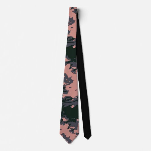 Cravate Conception de camouflage rose (Devant)