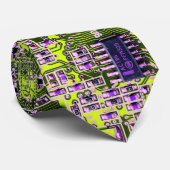 Cravate Conception de carte de circuit imprimé jaune pour  (Roulé)