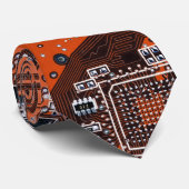 Cravate Conception de carte de circuit imprimé orange pour (Roulé)