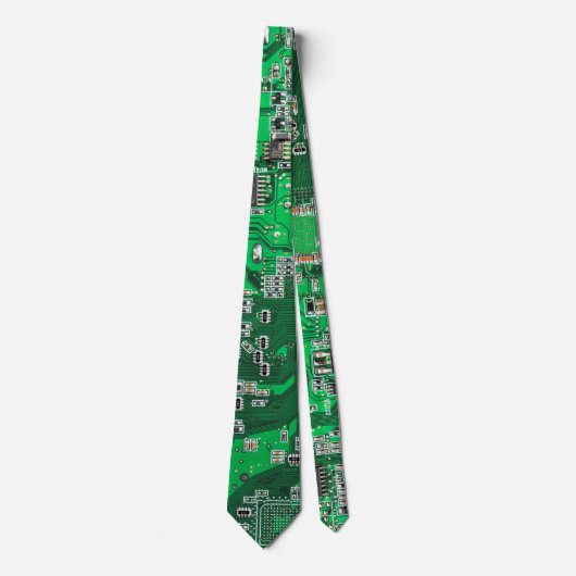 Cravate Conception de carte de circuit imprimé PCB verte p (Devant)