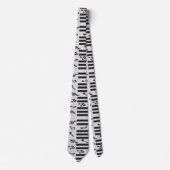 Cravate Conception de clavier de piano (Devant)