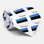 Cravate Conception de drapeau de l'Estonie (Roulé)