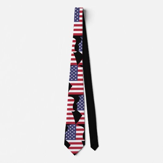 Cravate Conception de drapeau des Etats-Unis d'atout de (Devant)