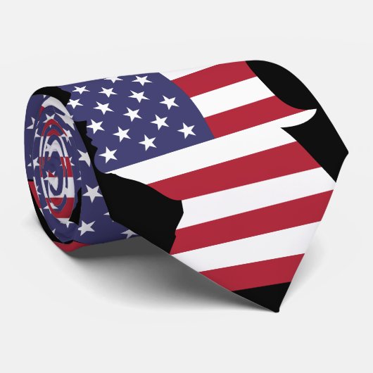 Cravate Conception de drapeau des Etats-Unis d'atout de (Roulé)