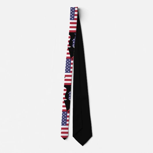 Cravate Conception de drapeau des Etats-Unis d'atout de (Dos)