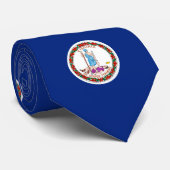 Cravate Conception de drapeau d'état de la Virginie (Roulé)