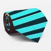 Cravate Conception de fusion de rayures Chevron électrique (Roulé)