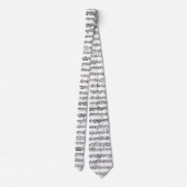 Cravate Conception de la partition en blanc (Dos)