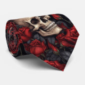 Cravate Conception de la série A Skull and Roses 10 (Roulé)