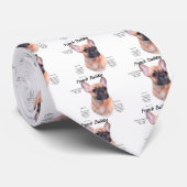 Cravate Conception de l'histoire des Bulldog français (Roulé)