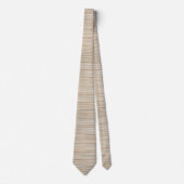 Cravate Conception de lignes brunes abstraites mignonnes (Devant)